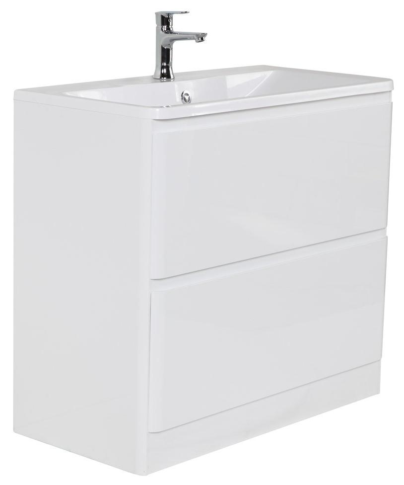 Тумба с раковиной BelBagno Albano 60 см напольная, Bianco Lucido