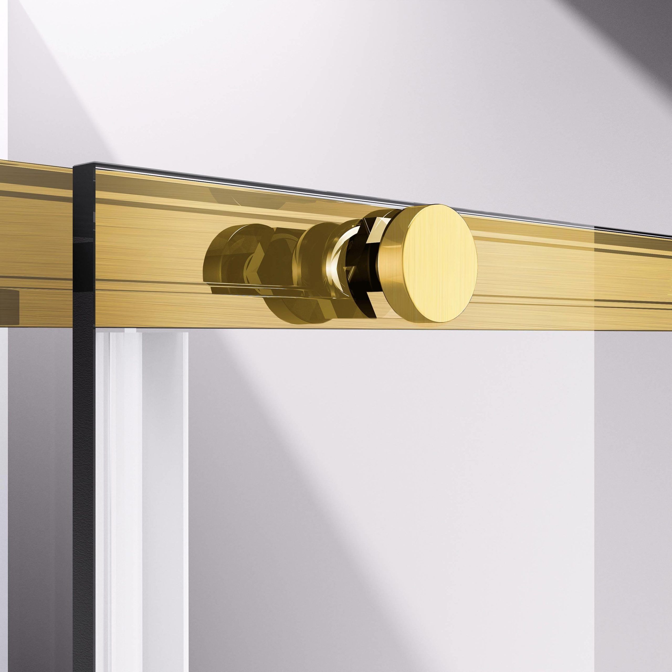 Душевой уголок Vincea Слим-Н (Slim-N) VSR-4SN9010CLG 100x90 брашированное золото, стекло прозрачное