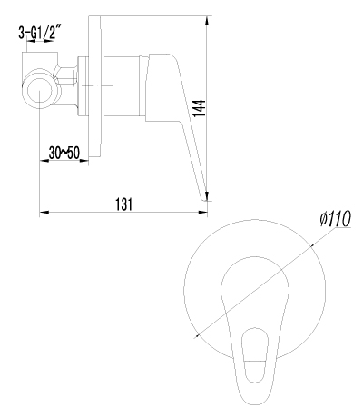 Смеситель для душа Lemark Luna LM4123C