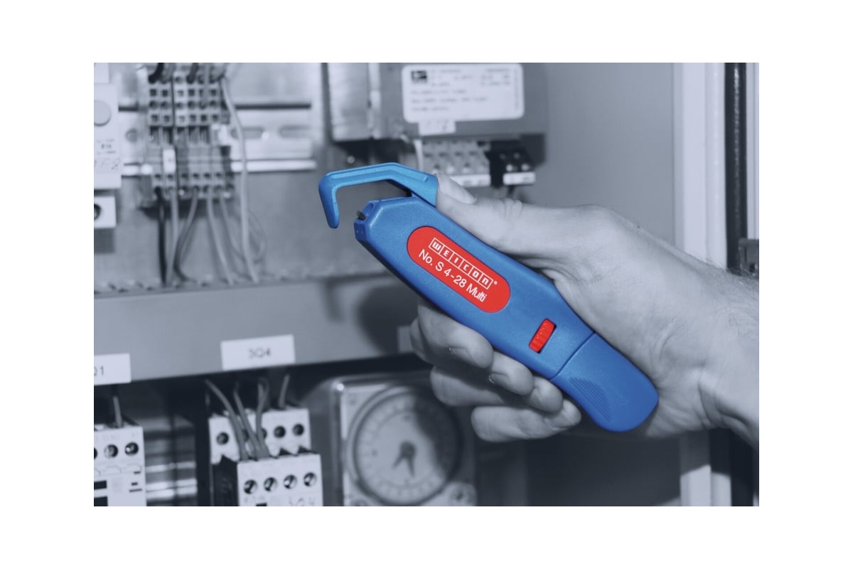 Кабельный нож плюс снятие изоляции провода 0,5-6 мм2 S 4-28 Multi Weicon-Tools wcn50057328