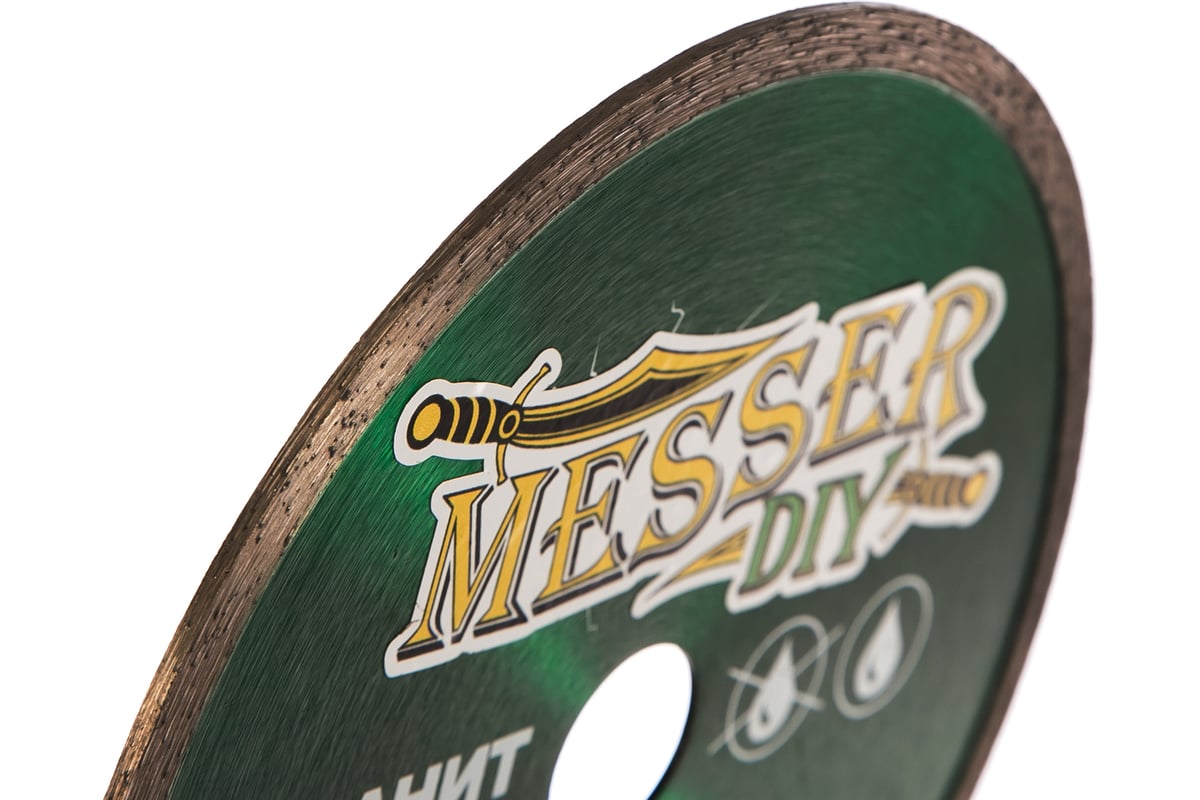 Диск алмазный сплошной по граниту, мрамору (180х22.2 мм) Messer DIY 03.180.067