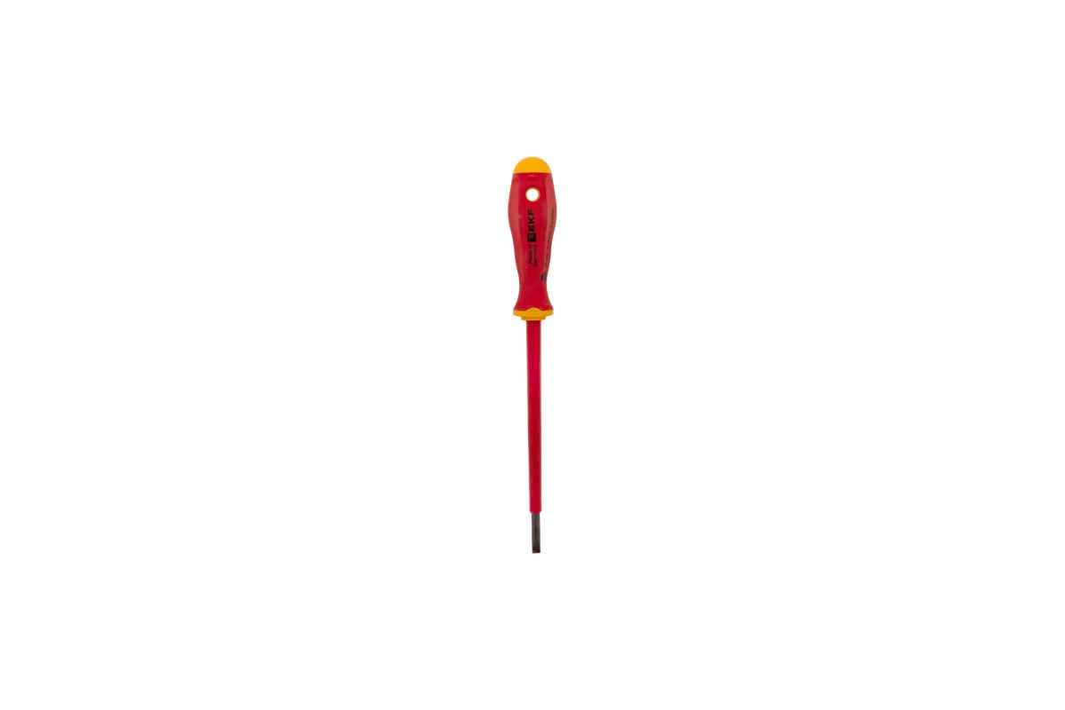 Отвертка EKF Professional SL3.5x0.6 мм, VDE 1000В sl-3.5-0.6-pro-in