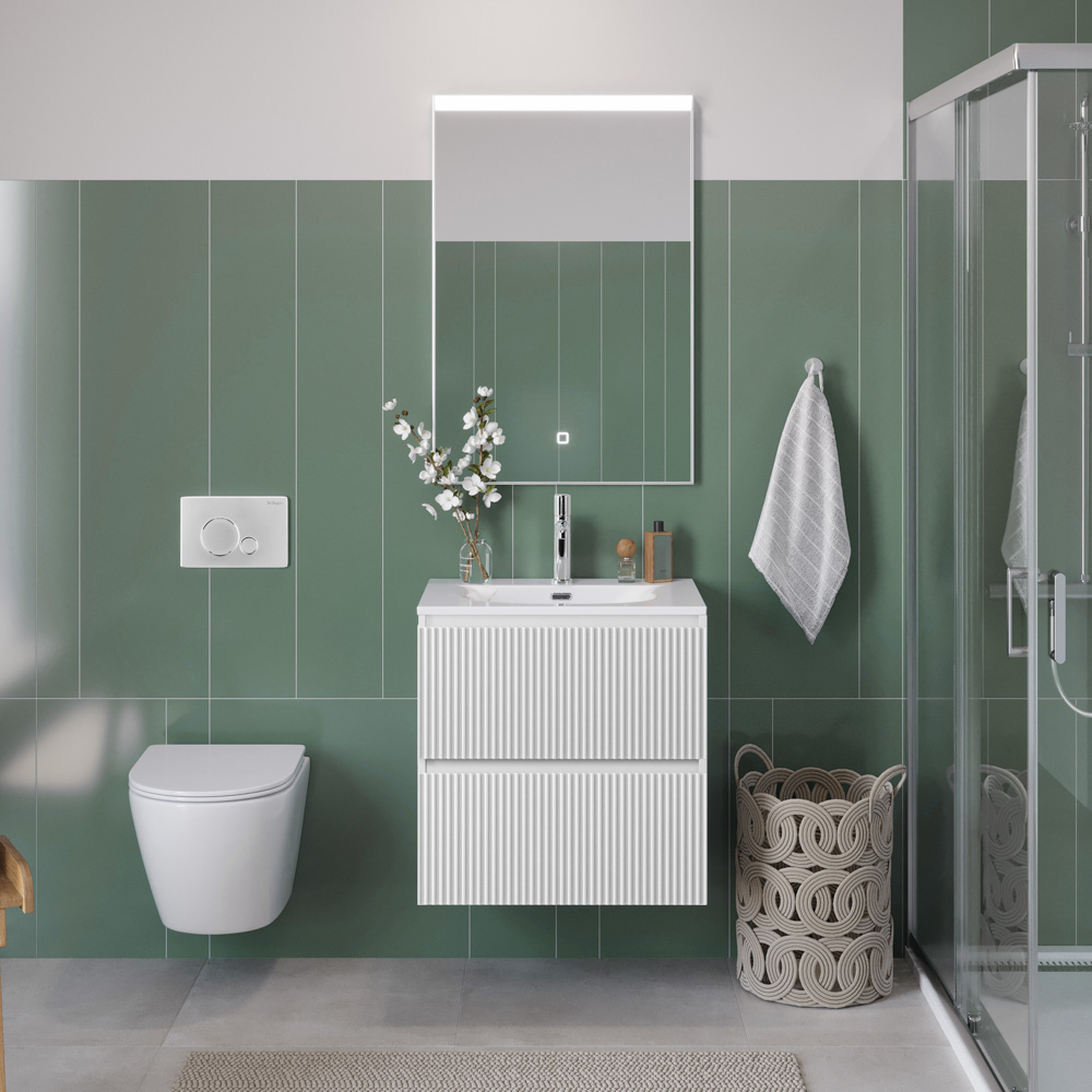 Мебель для ванной BelBagno Uno-Mini 50 см Bianco Opaco