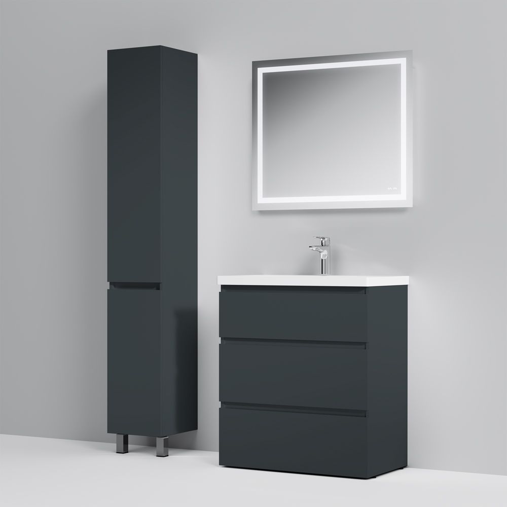 Мебель для ванной Am.Pm Gem S 75 см графит матовый