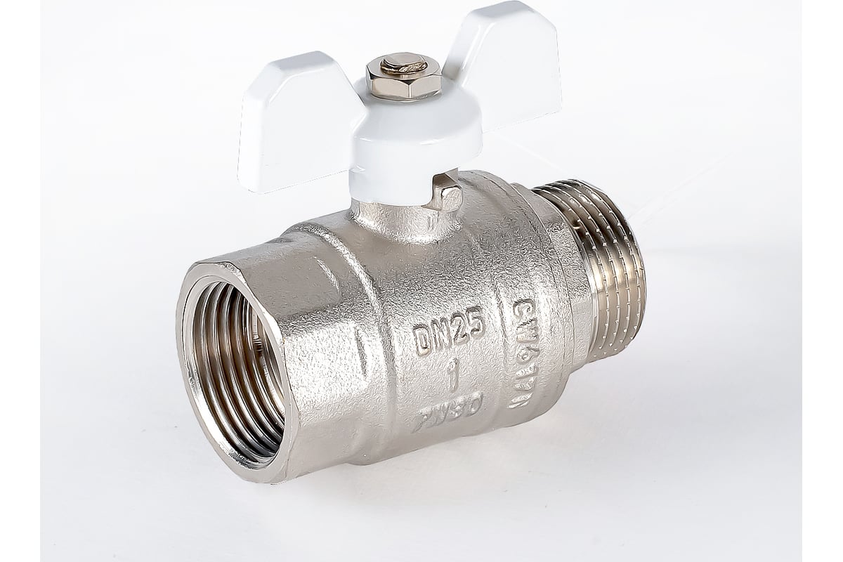Шаровой кран PROFACTOR PF STANDARD ручка бабочка, в/н 1 дюйм PF FBV 305