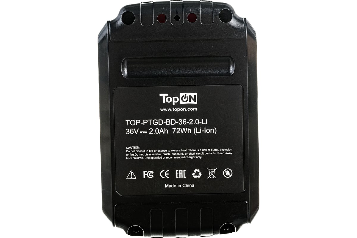 Аккумулятор для электроинструмента Black&Decker (Li-Ion, 36В, 2Ач) Topon PN: BL20362 TOP-PTGD-BD-36-2.0-Li