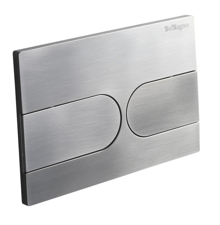 Кнопка смыва BelBagno BB-11-GM оружейная сталь Кнопка смыва BelBagno BB-11-GM оружейная сталь