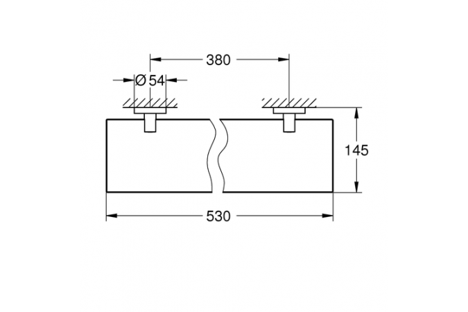 Полка Grohe Essentials 53 см 40799001