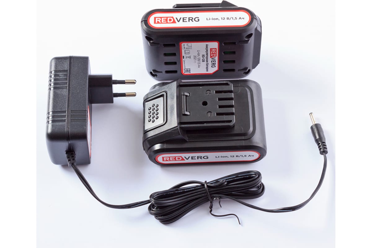 Аккумуляторная дрель-шуруповерт Redverg RD-SD12L/2Y 6632398