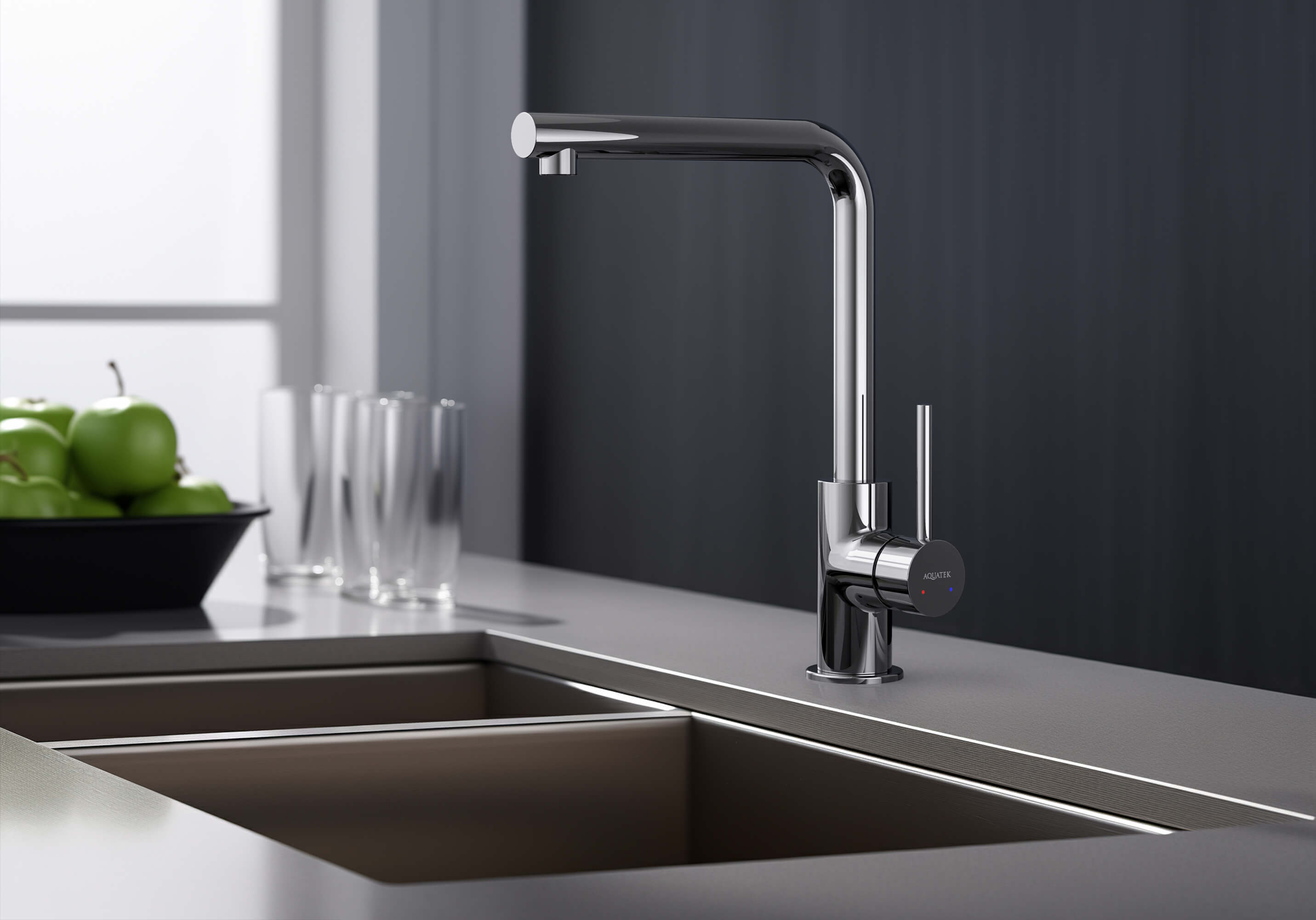 Смеситель для кухни Aquatek Европа AQ1380CR хром