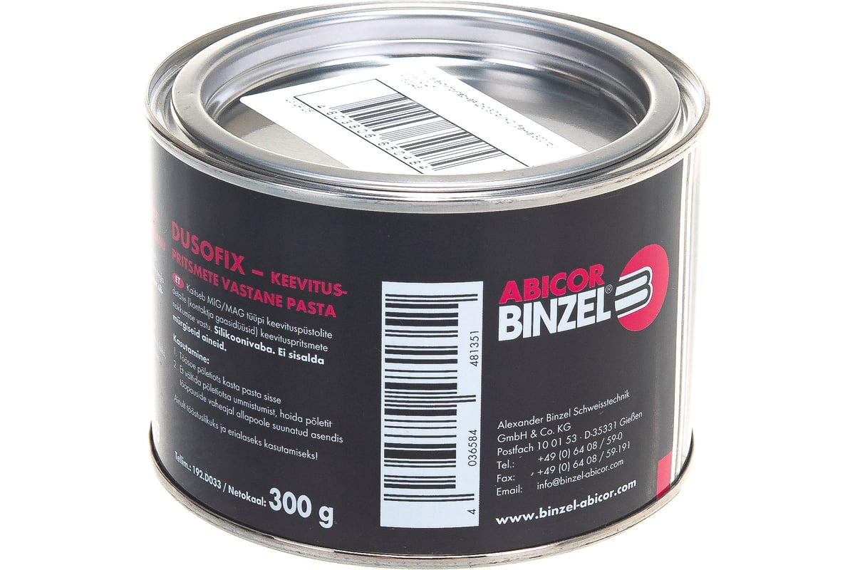 Паста антипригарная (300 г) ДЮЗОФИКС BINZEL 192.D033 7160046