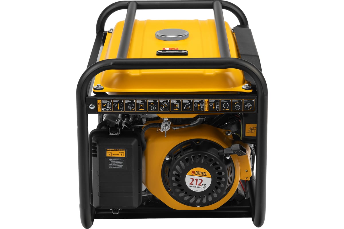 Бензиновый генератор Denzel PS-33E, 3,3 кВт, 230В, 15 л, электростартер 94537