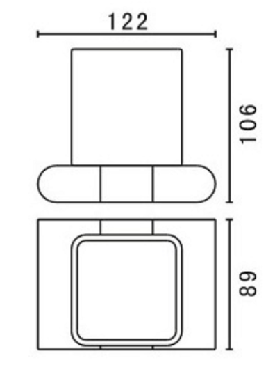 Держатель для стакана Art&Max Platino AM-E-3968AL хром