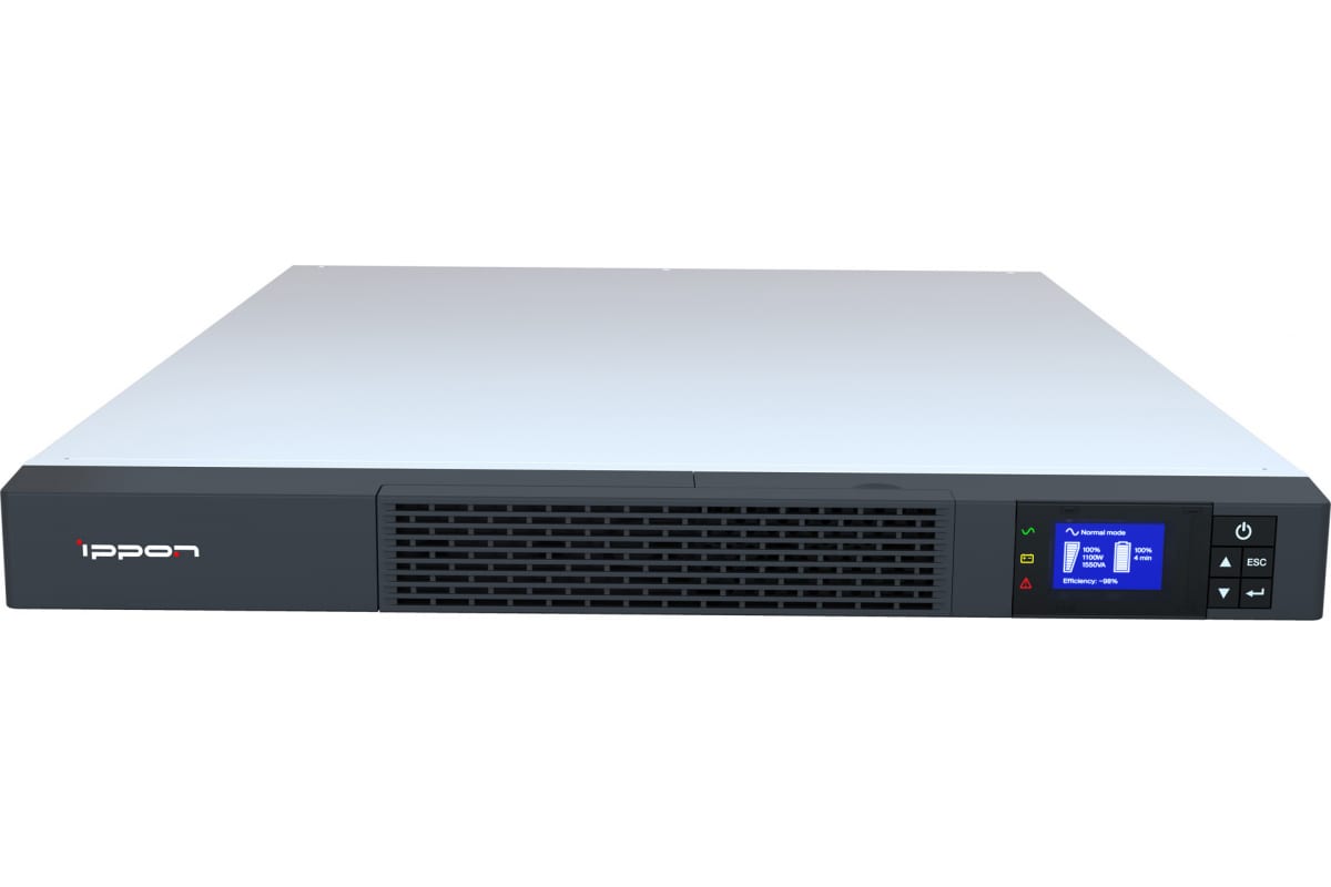 Источник бесперебойного питания Ippon Smart Winner II 1550 1U 1000Вт 1500ВА черный 1384148