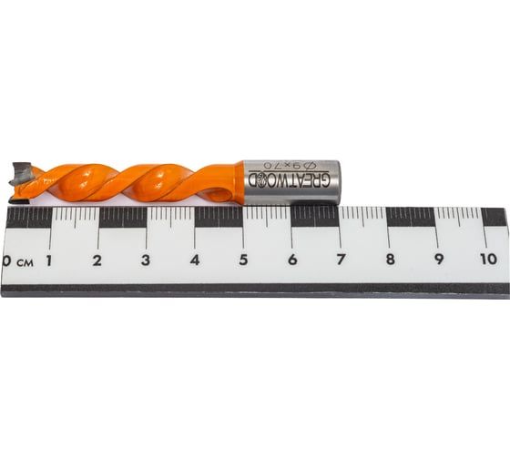 Сверло глухое Премиум HW 9x70 мм, S10x20 мм, LH Greatwood TL00001015