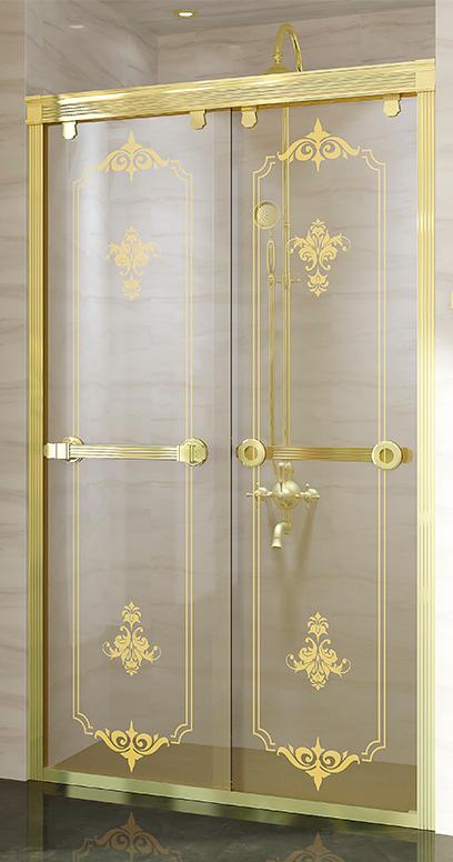 Душевая дверь Fra Grande 4-10-3-0-0-418 120x200 золото