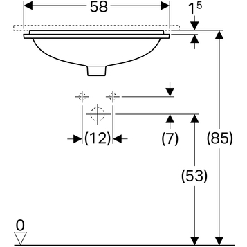 Раковина Geberit VariForm 58 см 500.764.01.2