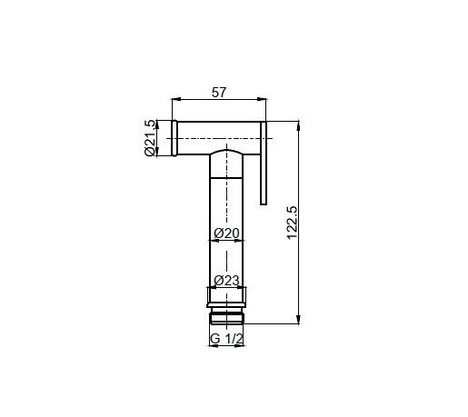 Гигиенический душ AQUAme AQM8511BC медь шлифованная