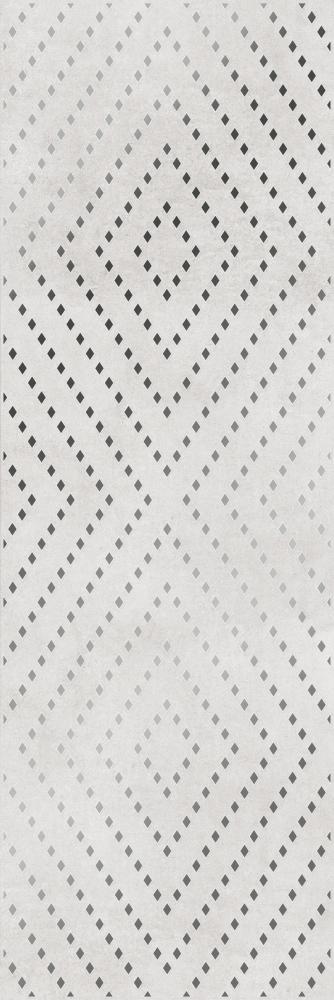 Декор Cersanit Apeks светло-серый, ромбы 25х75 см, A15919