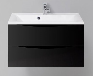 Тумба с раковиной BelBagno Marino 80 Nero Lucido