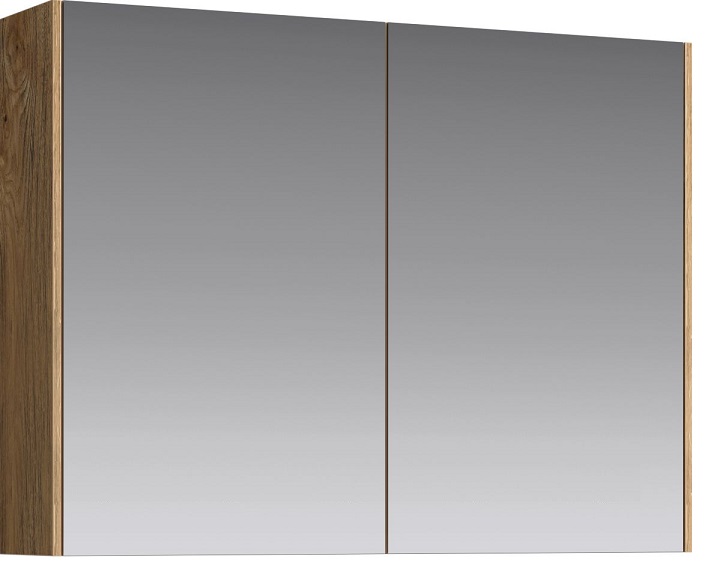 Зеркальный шкаф Aqwella 5 stars Mobi 80 см, дуб балтийский