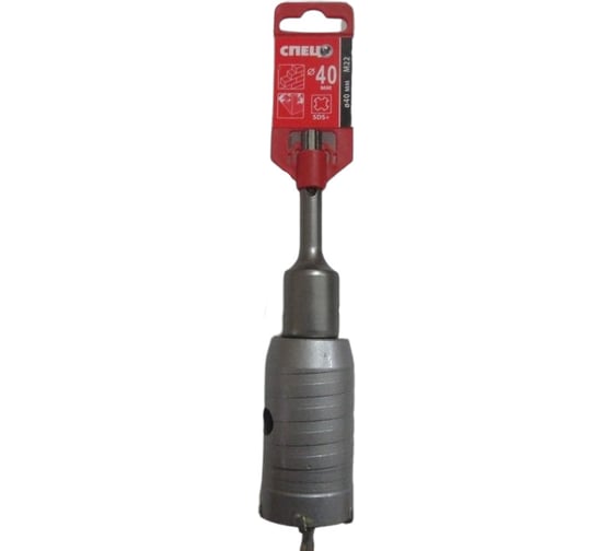 Коронка по кирпичу с твердосплавными напайками (40 мм; M22х110 мм; SDS-plus) Спец СПЕЦ-0620002