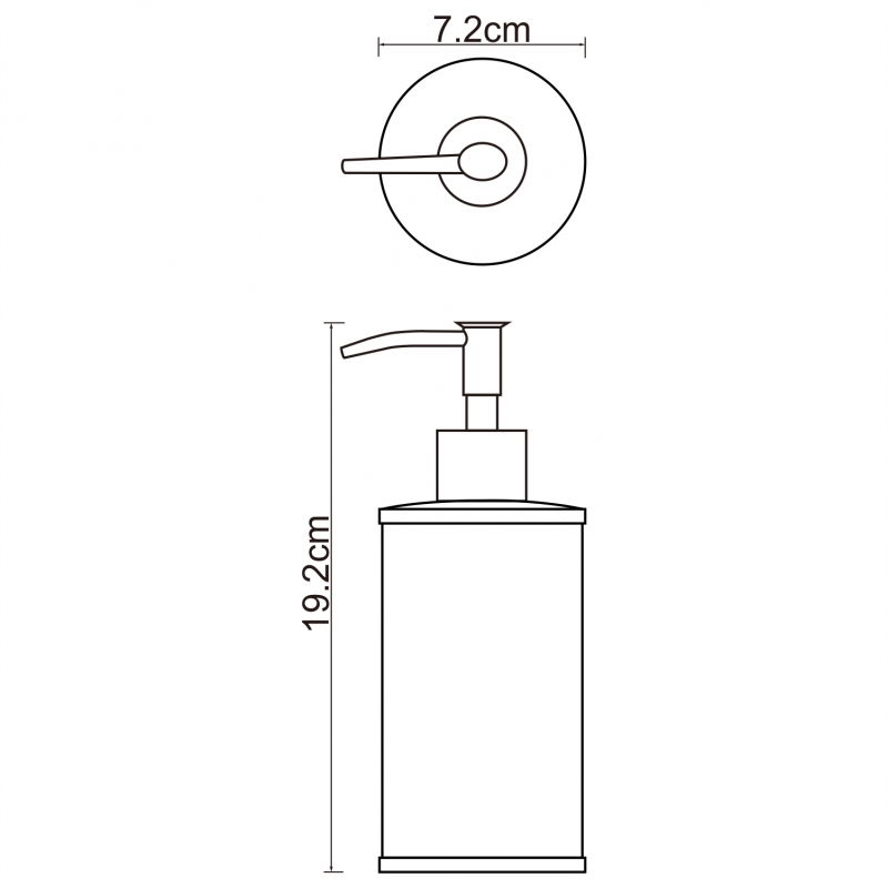 Дозатор жидкого мыла WasserKRAFT Rossel K-5799
