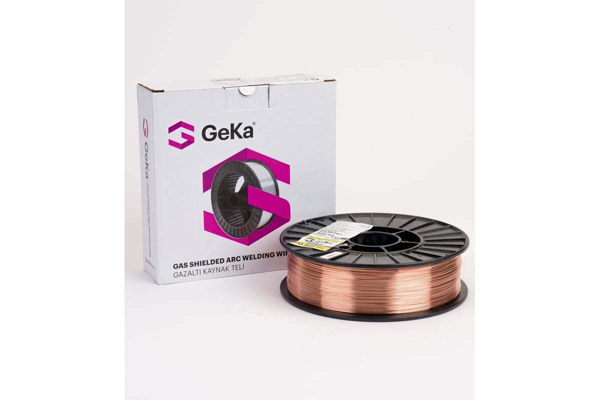 Проволока омедненная SG 2 ER-70S-6 0.8 мм, D200, 5 кг Geka 3010200449D