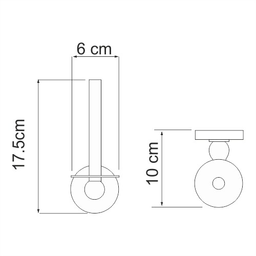 Держатель туалетной бумаги WasserKRAFT Regen K-6997