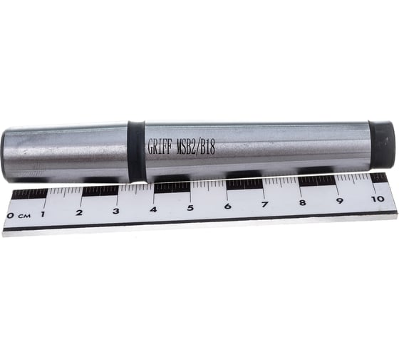 Оправка переходная на сверлильный патрон с КМ2 на B18 с резьбой M10 Griff b162013