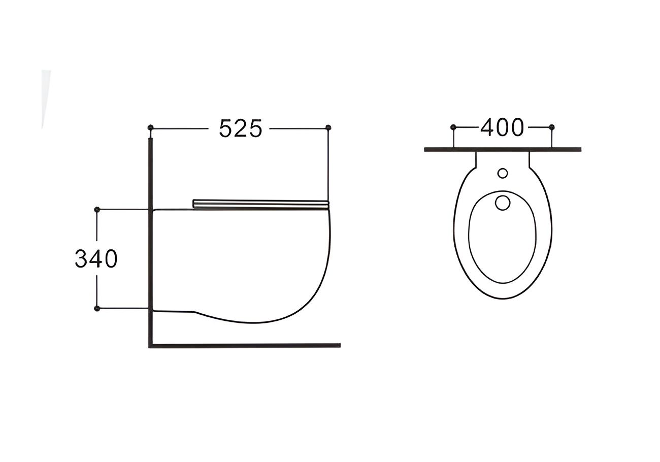 Подвесное биде Aquatek Альтаир AQ1089-00 белый Подвесное биде Aquatek Альтаир AQ1089-00 белый