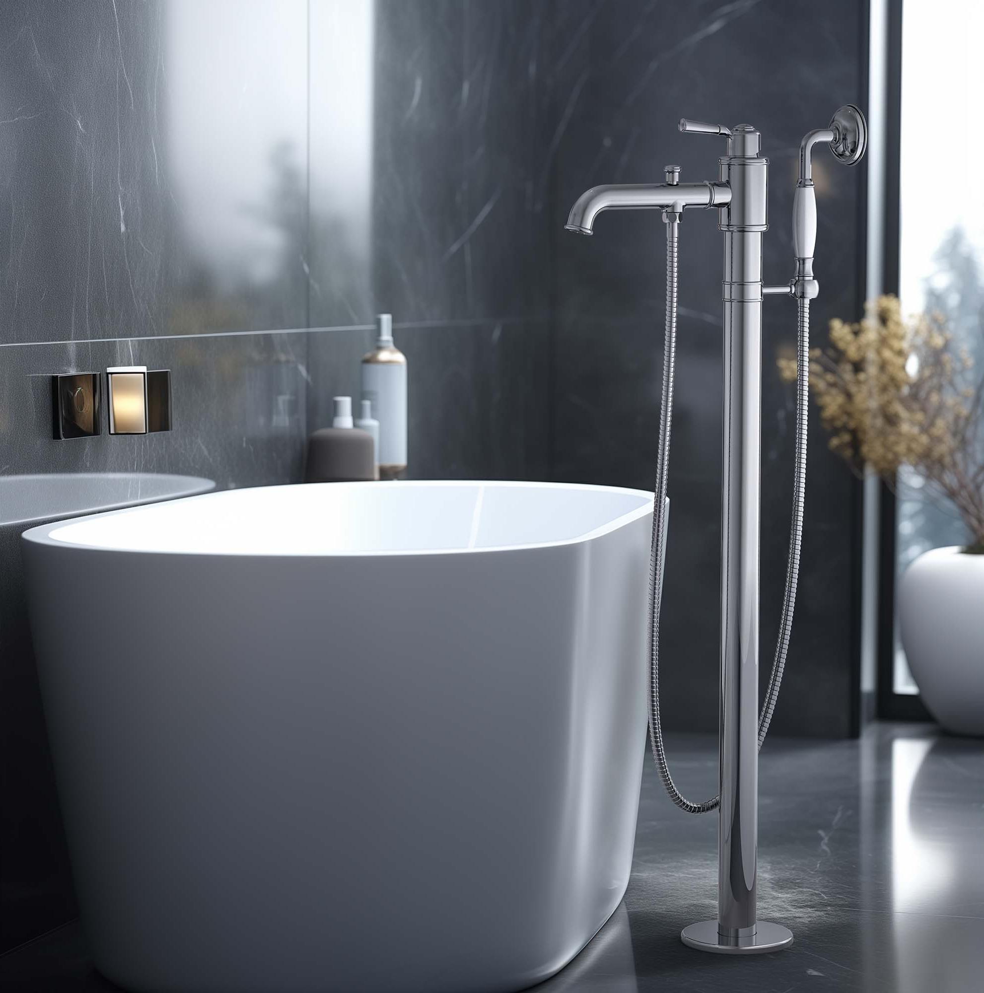 Напольный смеситель Aquatek Классик AQ1545CR хром