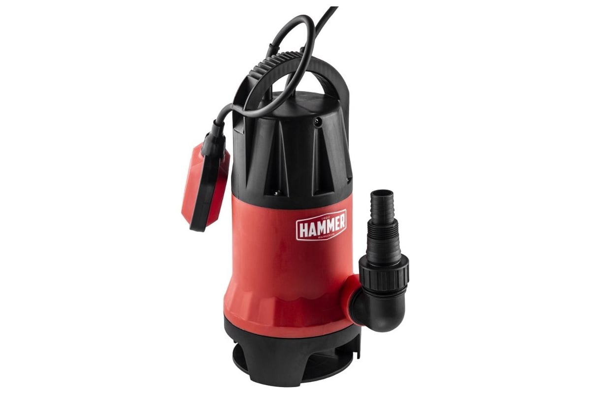 Насос дренажный Hammer NAP900D 900Вт, 14000л/ч, высота 8,5м, частицы до 35мм 641201