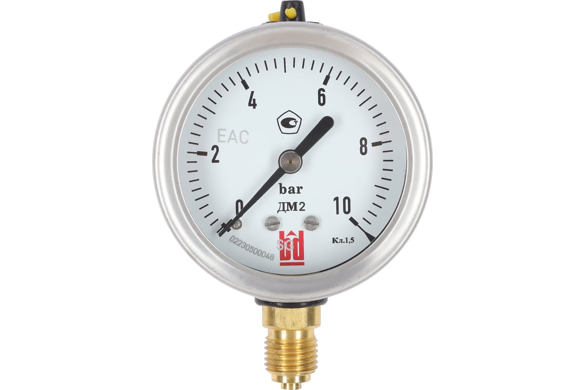 Манометр ДМ 2 063 Р (0-10) бар, кл.1.5, G1/4", DIN CASE BD 1152100023