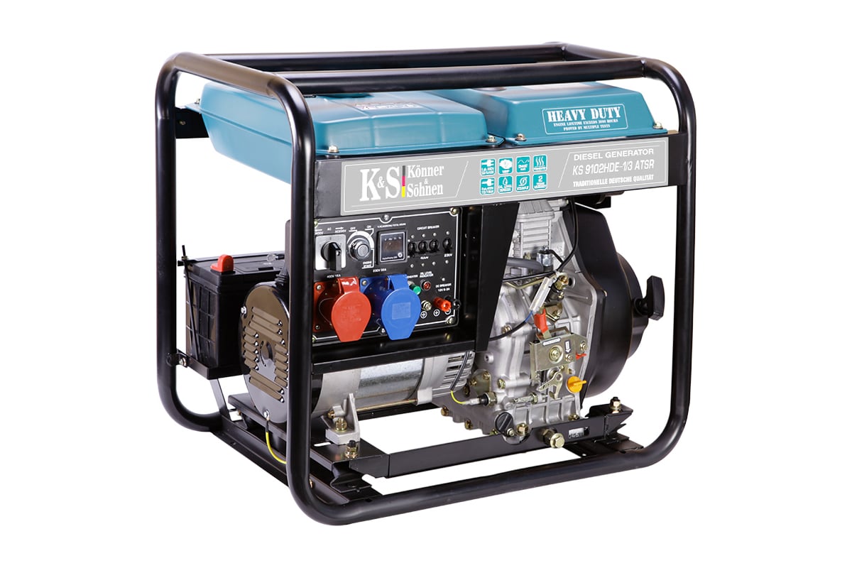 Дизельный генератор Konner&Sohnen KS 9102HDE - 1/3 ATSR