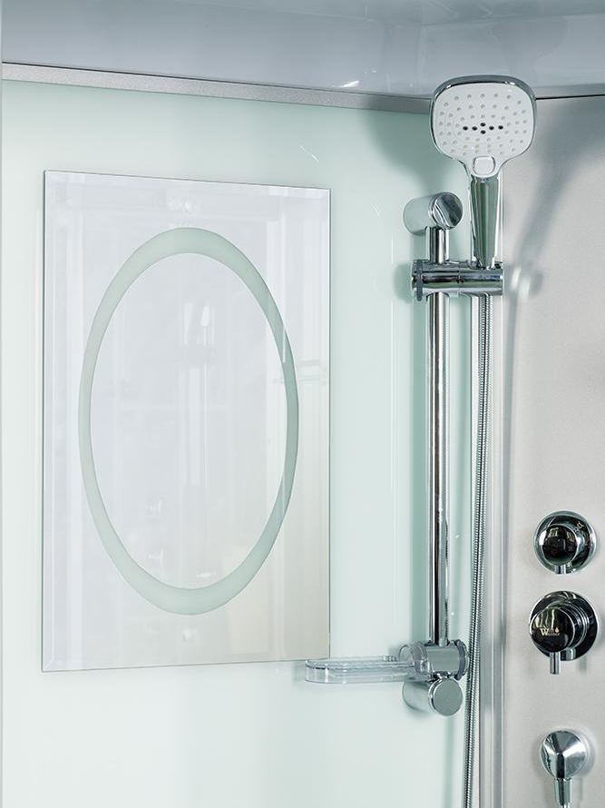 Душевая кабина WeltWasser WW500 WERRA XL 902 90x90 хром, прозрачное 10000014047