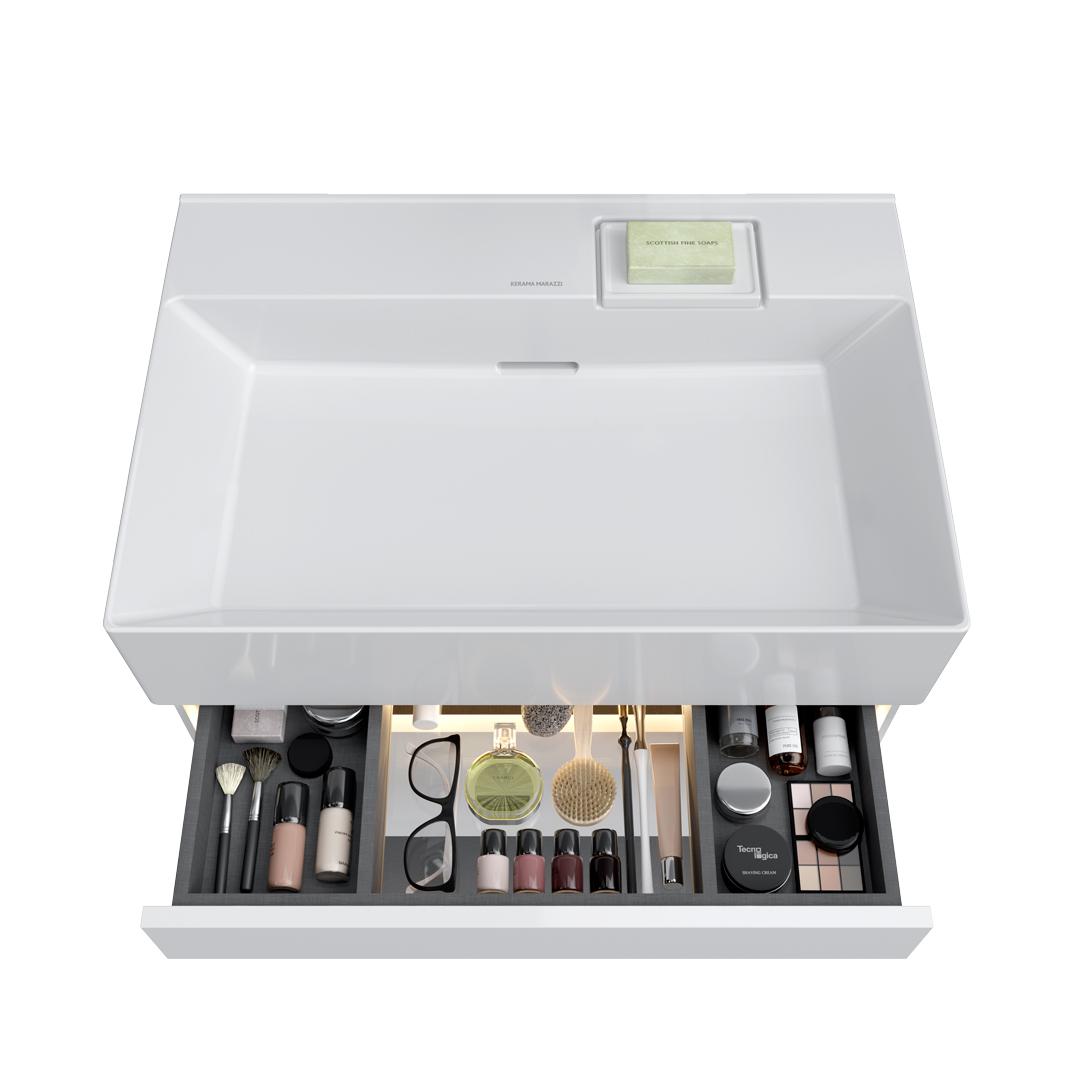 Тумба с раковиной Kerama Marazzi Logica 90 см 2 ящика