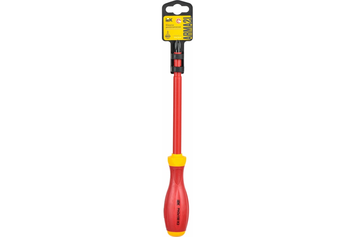 Диэлектрическая отвертка IEK ARMA2L 3 PH3x150 K3 A2L3-SC30-K3-PH-30-150