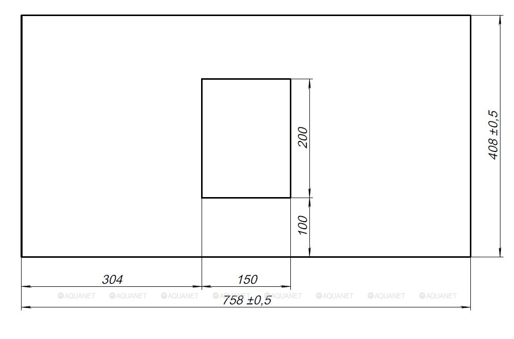 Столешница Allen Brau Priority 80 см beige structure, 1.31010.B-S