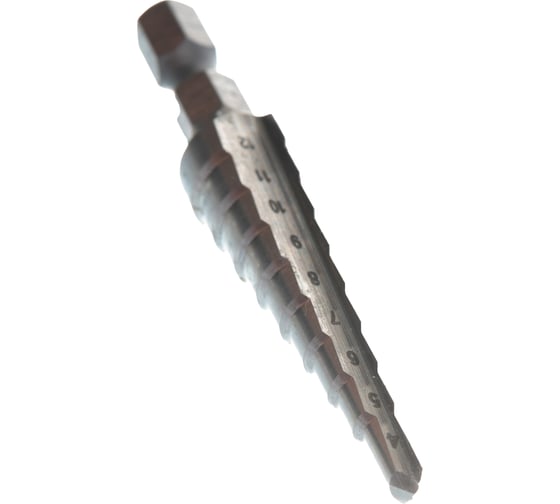Сверло ступенчатое по металлу (9 ступеней; 4-12 мм; HSS) Makita D-40082