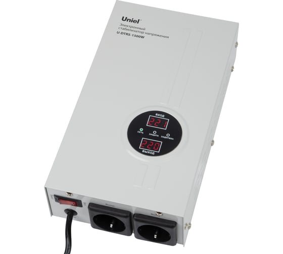 Стабилизатор напряжения ультратонкий Uniel U-DTRS-1500W UL-00010578