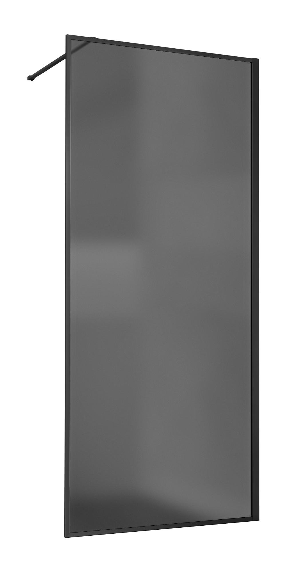 Душевая перегородка Vincea Walk-In VSW-1HP900GFB 90x200 черный матовый, матовое тонированное