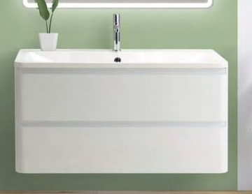 Тумба с раковиной BelBagno Albano 120 см подвесная, Bianco Lucido