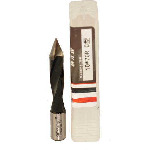 Сверло для сквозных отверстий KWS HW 10х43х70 Z=2 R K6 4040-01003-C1070R