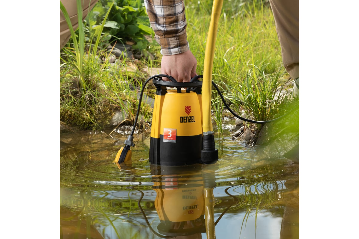 Дренажный насос для чистой и грязной воды Denzel DP-600S 97268