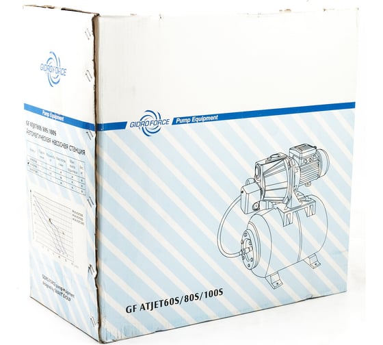 Насосная станция с расширительным баком 24 л GIDRO FORCE ATJET 80S