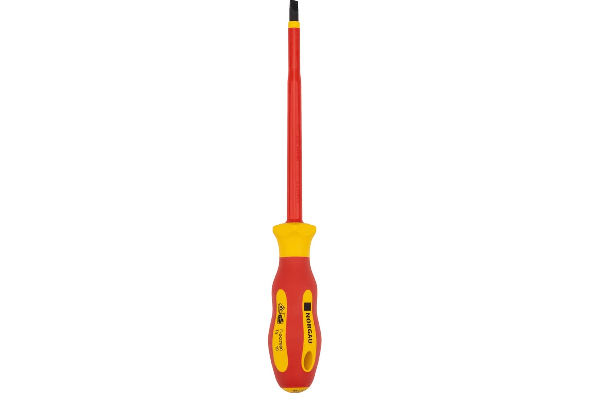 Шлицевая диэлектрическая отвертка Norgau 6,5x150 мм, тип N171-6,5x150 067062265