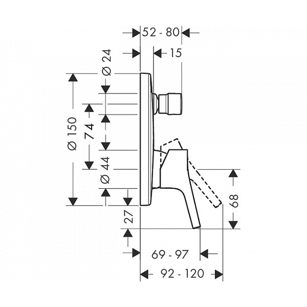 Смеситель для душа Hansgrohe Talis S 72405000