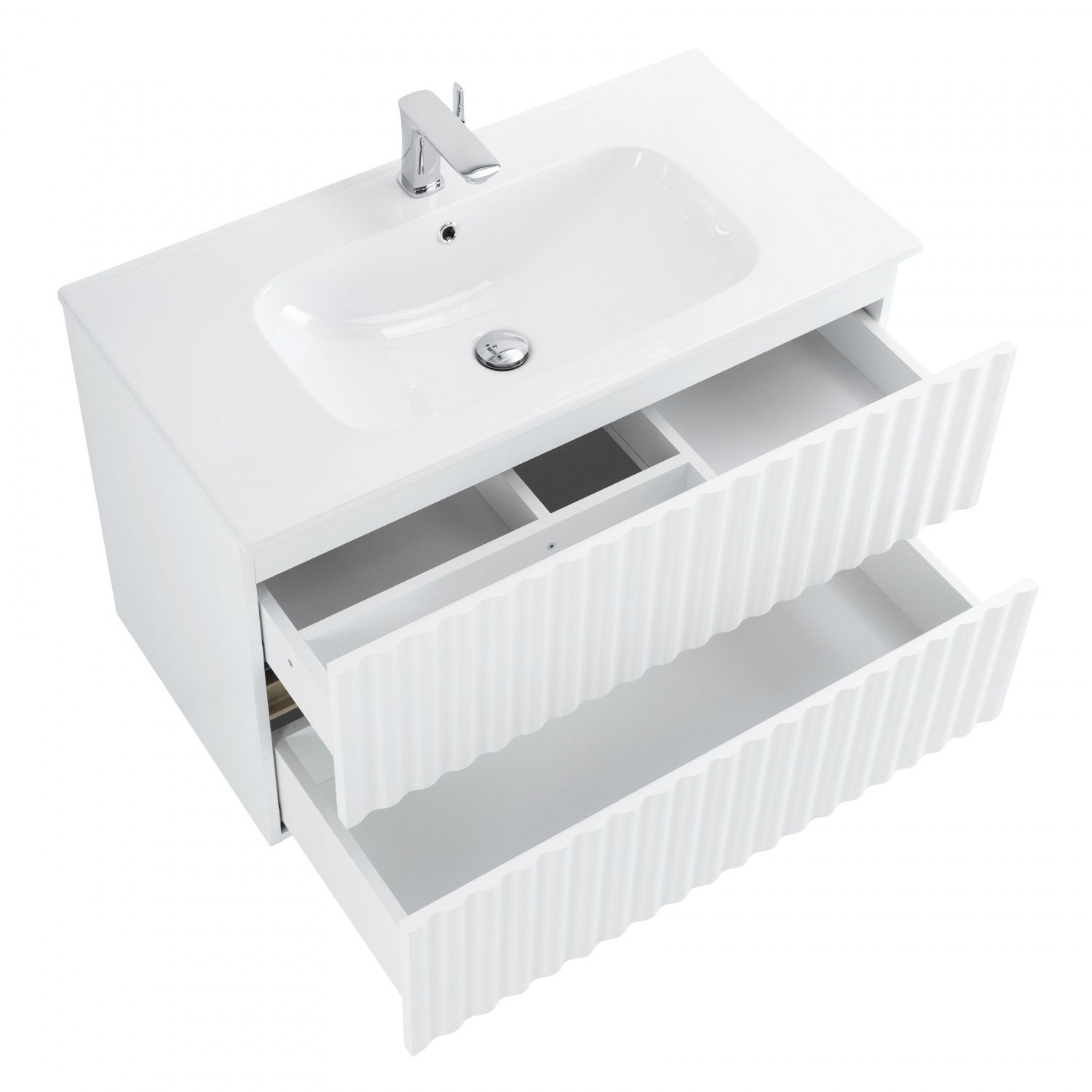 Тумба с раковиной Art&Max Elegant 90 см, LED подсветка