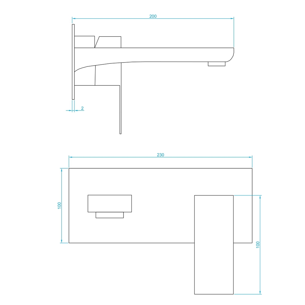 Смеситель для раковины RGW Shower Panels SP-46 черный